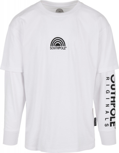 Southpole T-Shirt Basic Double Sleeve Tee White