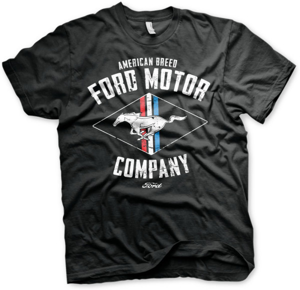 Ford Motor American Breed T-Shirt Black