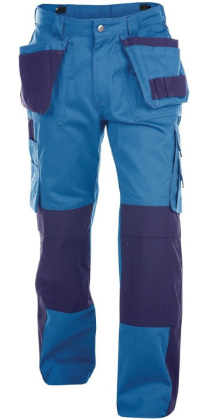 Dassy Zweifarbige Arbeitshose mit Holstertaschen und Kniepolstertaschen Seattle PESCO64 Kornblau/Dun