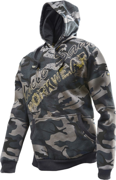 Uncle Sam Sweathoody Oliv Camouflage/Schwarz