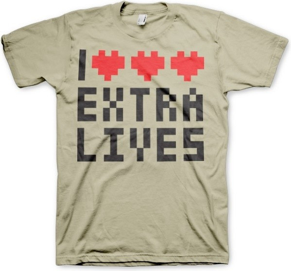 Hybris I Love Extra Lives T-Shirt Khaki