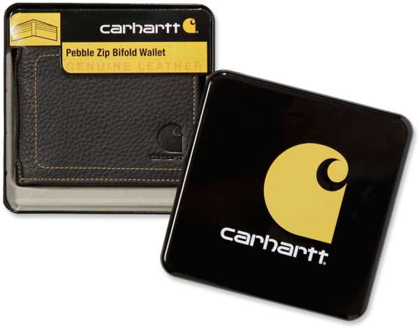 Carhartt Herren Geldbörse Pebble Zip Bifold Wallet Black