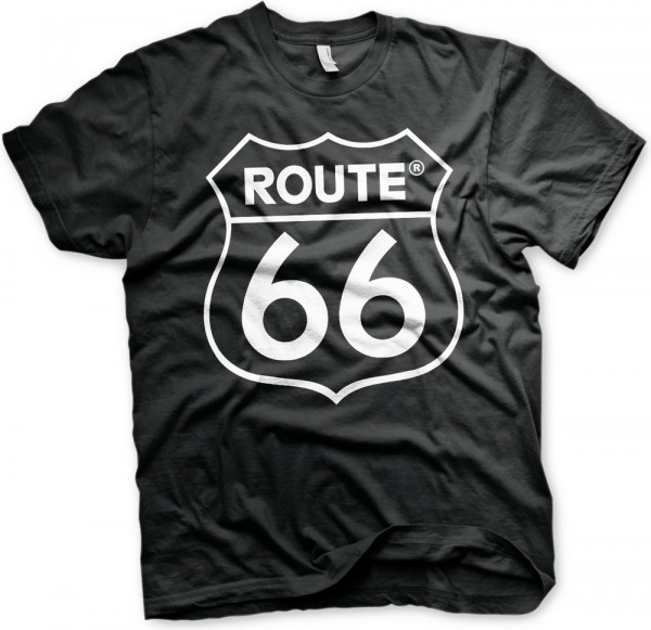 Route 66 Logo T-Shirt Black