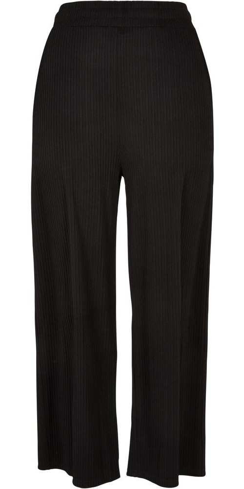Urban Classics Damen Hose Ladies Straight Leg Rib Interlock Culotte - Damen