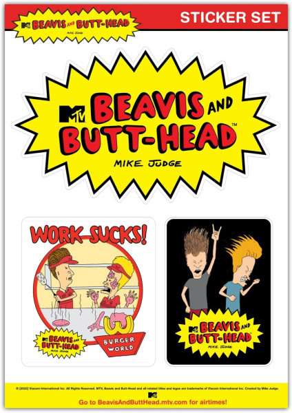 Beavis and Butt-Head Sticker Set Aufkleber Multicolor