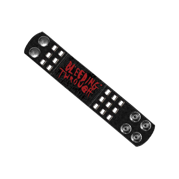 Bleeding through Wristband Embossed and printed WB Black