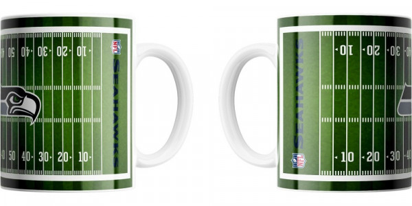 Seattle Seahawks Jumbo-Tasse Field American Football NFL Grün-450ml