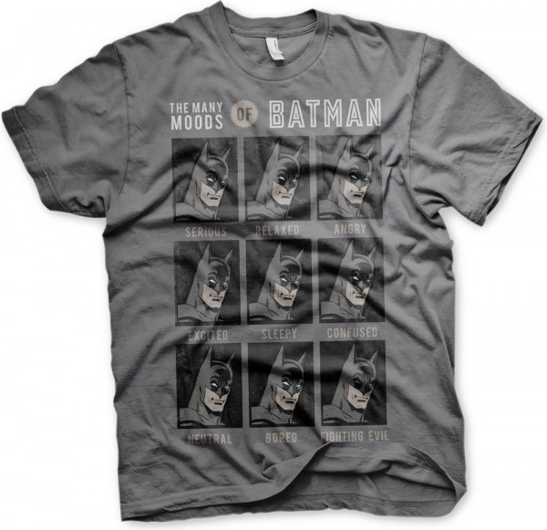 The Many Moods Of Batman T-Shirt Dark-Grey