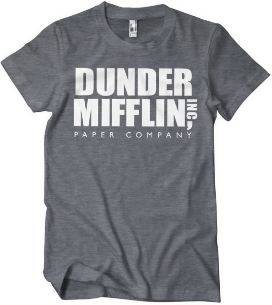 The Office Dunder Mifflin Inc. Logo T-Shirt Dark-Heather