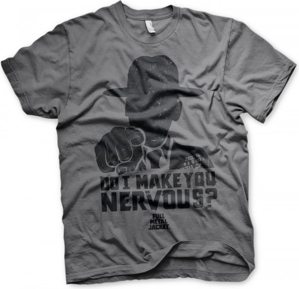 Full Metal Jacket Do I Make You Nervous T-Shirt Dark-Grey