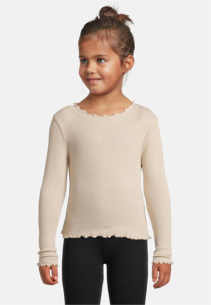 Urban Classics Mädchen Girls Short Rib Longsleeve UCK3996