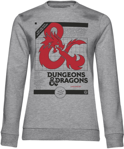 Dungeons & Dragons Damen D&D 3 Volume Set Girly Sweatshirt