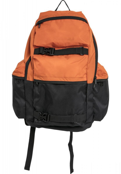 Urban Classics Tasche Backpack Colourblocking Vibrantorange/Black