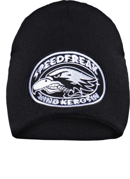 King Kerosin Strickmütze mit Patch in der Front Speedfreak