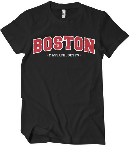 Boston Massachusetts T-Shirt Black