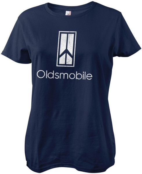 Oldsmobile Damen T-Shirt Washed Logo Girly Tee GM-5-OLMO002-H58-4