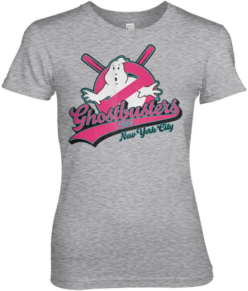 Ghostbusters New York City Girly Tee Damen T-Shirt Heather-Grey