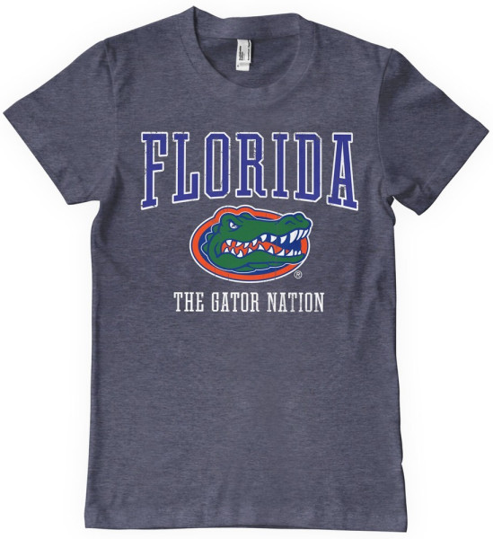 University of Florida Florida - The Gator Nation T-Shirt Navy/Heather