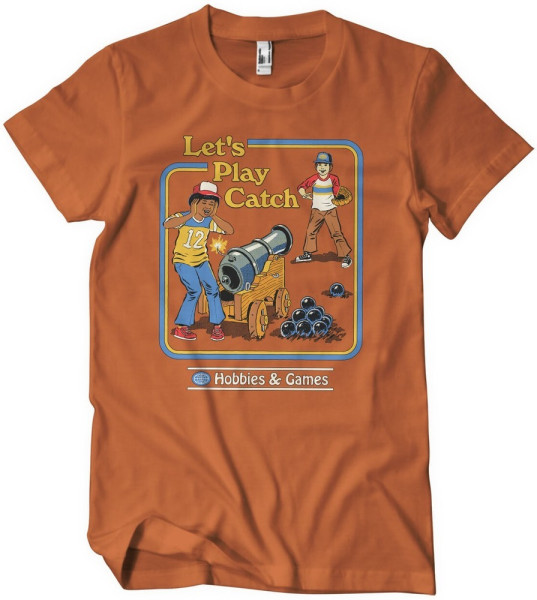 Steven Rhodes Let'S Play Catch T-Shirt Burnt/Orange