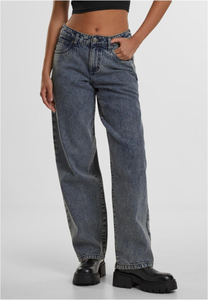 Urban Classics Damen Ladies Mid Waist 90's Jeans TB7127