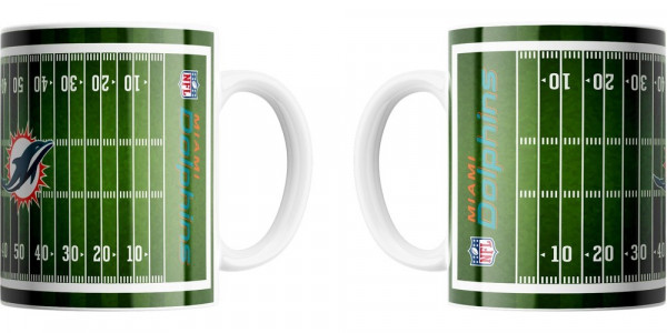 Miami Dolphins Jumbo-Tasse Field American Football NFL Grün-450ml