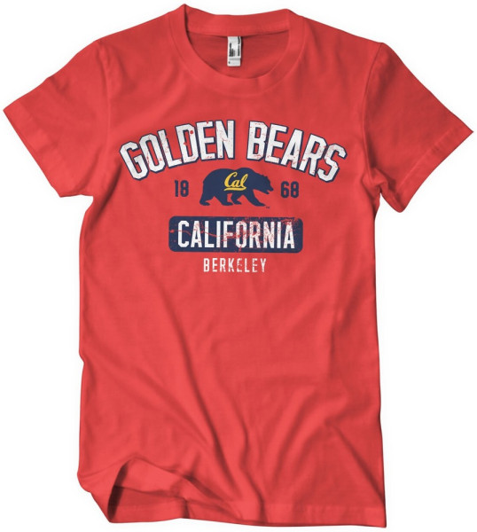 Berkeley University of California Golden Bears Washed T-Shirt Red-Heather