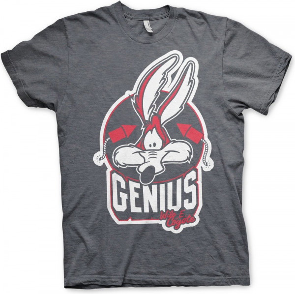 Looney Tunes Wile E. Coyote Genius T-Shirt Dark-Heather