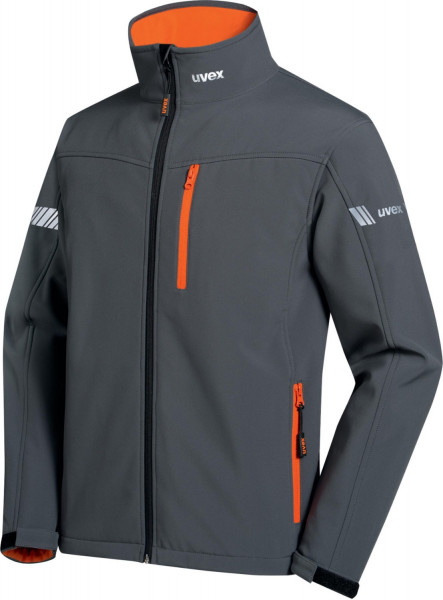 Uvex Softshelljacke Metal Grau, Orange, Anthrazit (98826)