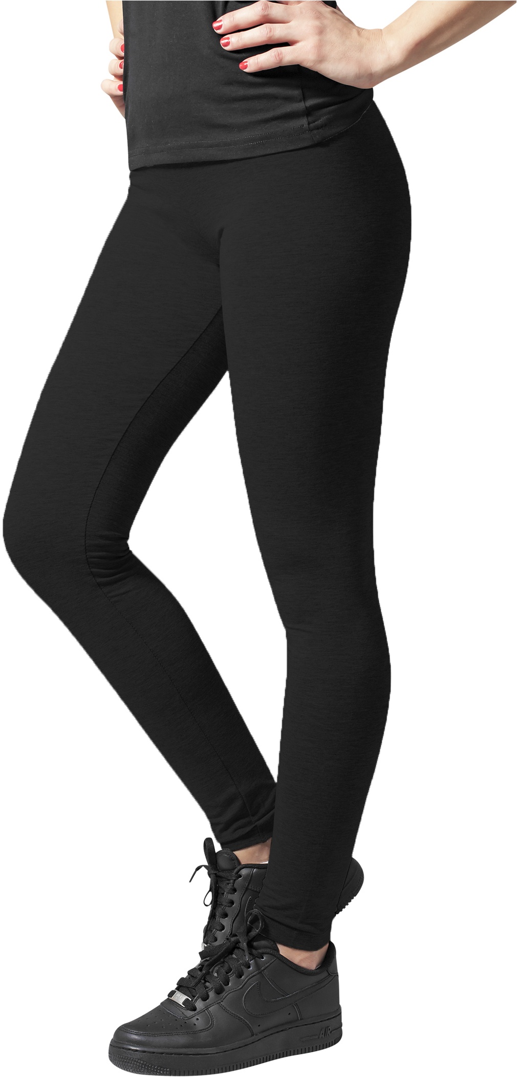 Urban Classics Damen Leggings Ladies Jersey Leggings Schwarz - Damen