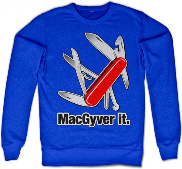 MacGyver It Sweatshirt Blue