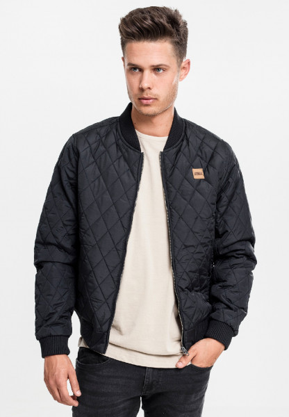 Urban Classics Leichte Jacke Diamond Quilt Nylon Jacket Black