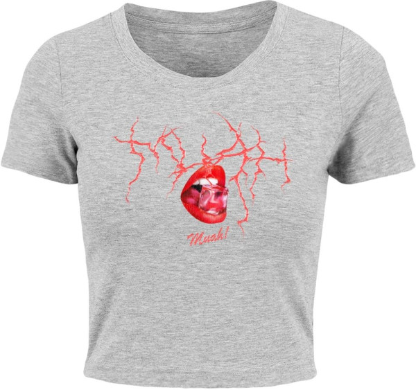 Mister Tee Damen Muah Cropped Tee MST010
