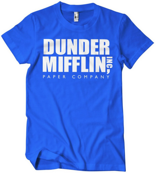 The Office Dunder Mifflin Inc. Logo T-Shirt Blue