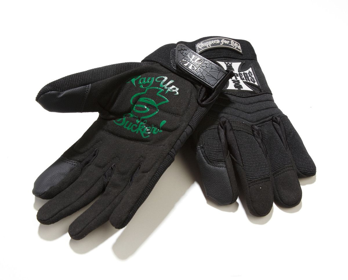 WCC West Coast Choppers Biker Handschuhe schwarz-M - Herren / Unisex