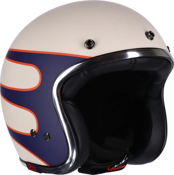 13 1/2 Motorrad Jethelm Skull Bucket Helmet DRE0037