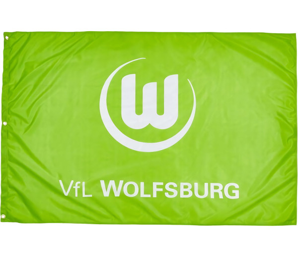 VfL Wolfsburg Hissfahne Logo 150 x 100 Fussball Grün