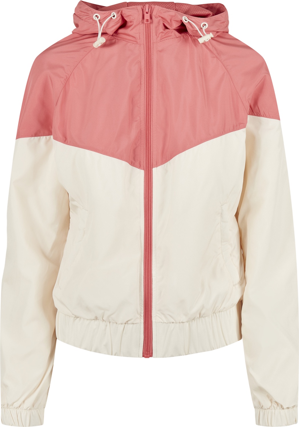 Urban Classics Damen Jacke Ladies Arrow Windbreaker Palepink/Weißsand - Damen
