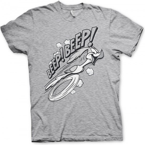 Looney Tunes BEEP BEEP T-Shirt Heather-Grey