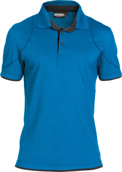 Dassy Poloshirt Orbital COSPA46 Azurblau/Anthrazitgrau