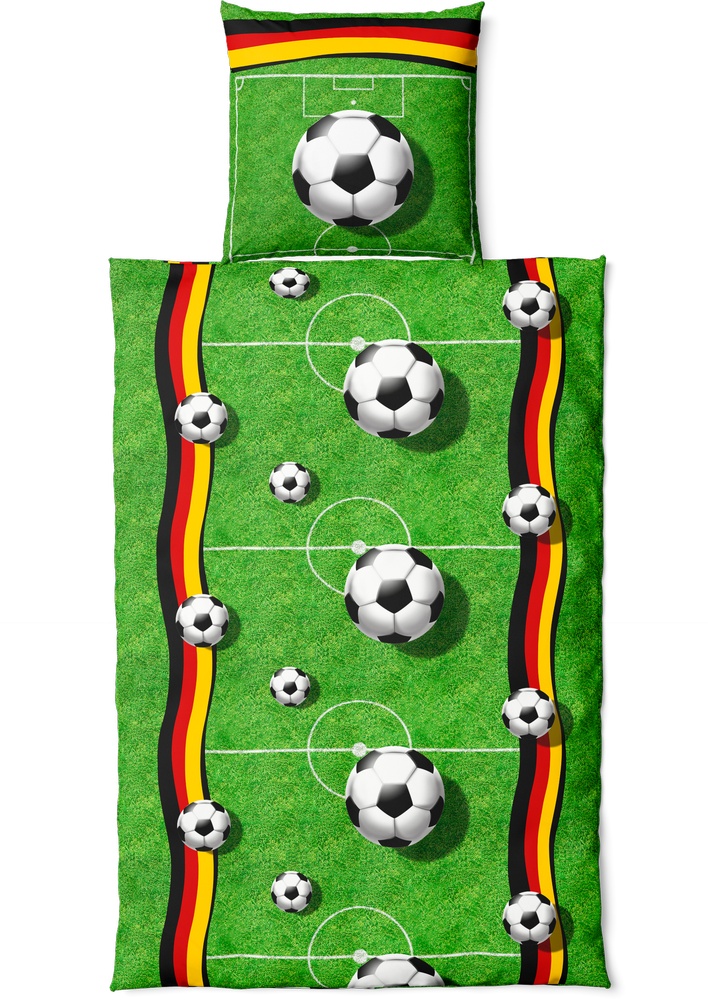 Vertriebsarena Mf Bettwäsche Fußballfeld 4021202-135x200 cm - Herren / Unisex