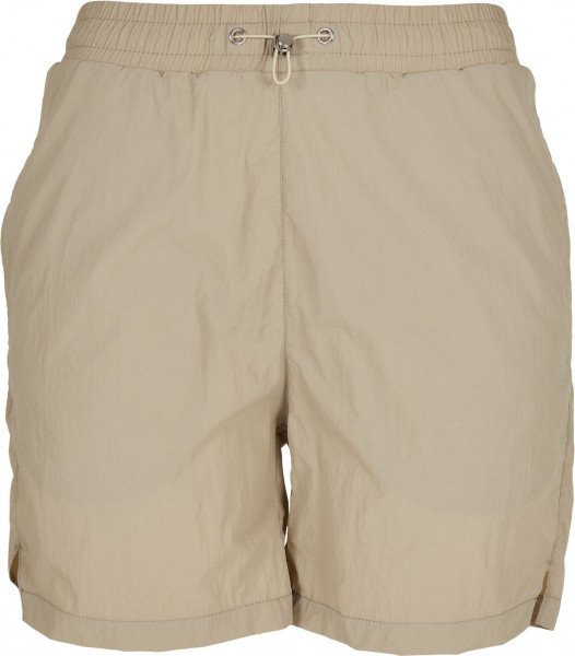 Urban Classics Damen Ladies Crinkle Nylon Shorts Concrete