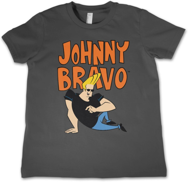 Johnny Bravo Kids T-Shirt Darkgrey