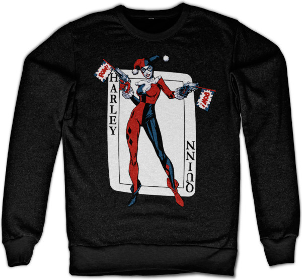 Harley Quinn Card Games Sweatshirt Black