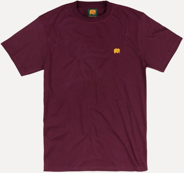 Trendsplant T-Shirt Organic Essential T-Shirt Burgundy