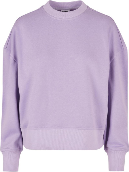 Urban Classics Damen Sweatshirt Ladies Oversized Terry Crewneck Lilac