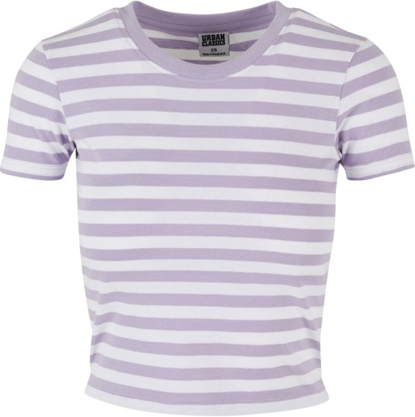 Urban Classics Damen T-Shirt Ladies Short Striped Tee TB6825