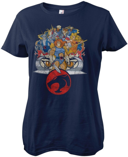 Bored of Directors Thundercats Team-Up Girly Tee Damen T-Shirt Navy