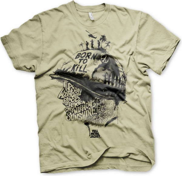 Full Metal Jacket Sayings T-Shirt Khaki