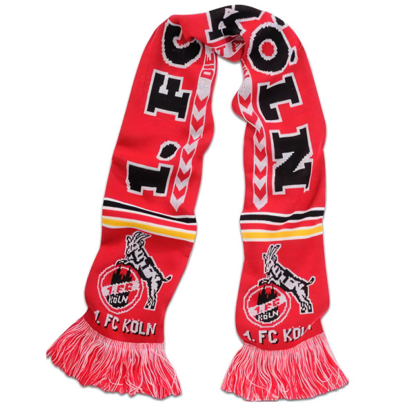 1. FC Köln Schal Die Macht am Rhein Fussball Rot
