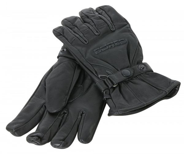 Bores Motorradhandschuhe Classico Leder Handschuhe Black